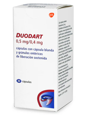 Duodart Dutasterida, Tamsulosina 0,5/0,4 mg 30 Cápsulas.