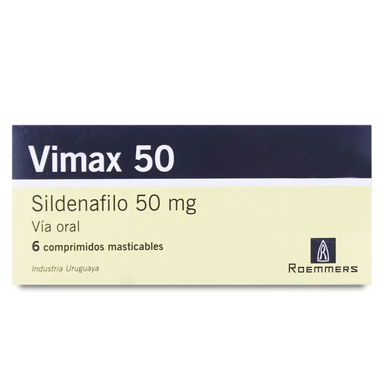 Vimax Sildenafilo 50 mg 6 Comprimidos. 1