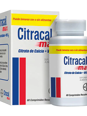 Citracal Max 60 Comprimidos recubiertos.