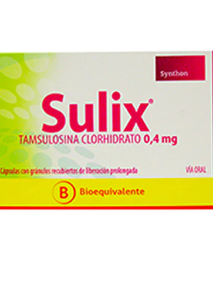 Sulix (B) Tamsulosina 0,4 mg 30 Cápsulas.