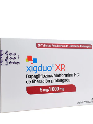 Xigduo XR Dapagliflozina, Metformina 5/1000 mg 56 Tabletas.