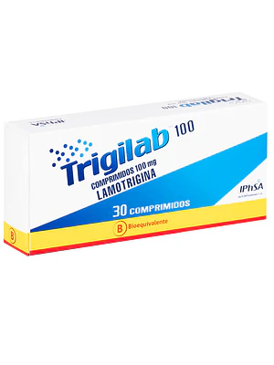 Trigilab (B) Lamotrigina 100 mg 30 Comprimidos.