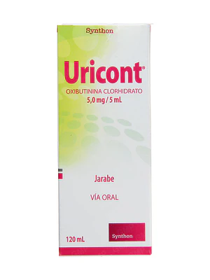 Uricont Oxibutinina 5 mg / 5 ml  Jarabe 120 ml.