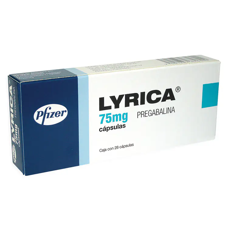 Lyrica Pregabalina 75 mg 28 Cápsulas. 1