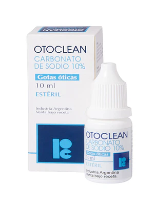 Otoclean Carbonato de sodio 10 % Gotas óticas 10 ml .