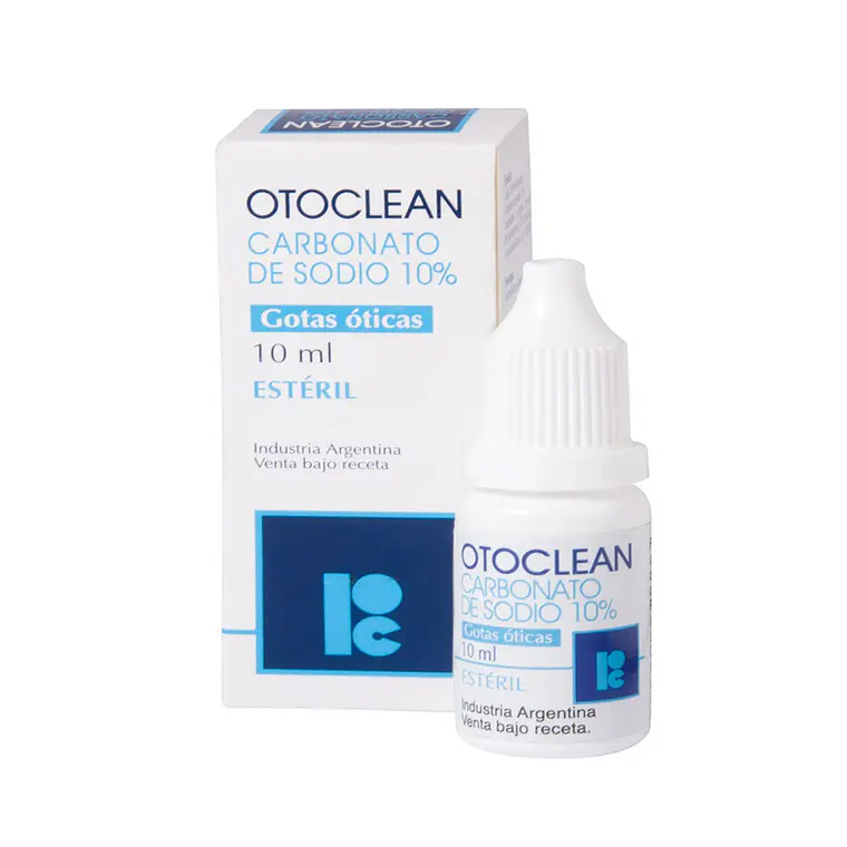 Otoclean Carbonato de sodio 10 % Gotas óticas 10 ml . 1