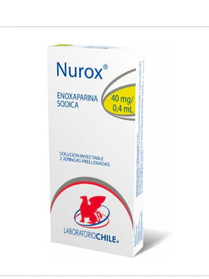 Nurox Enoxaparina 40 mg Solución inyectable 0,4 ml.