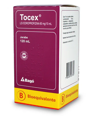 Tocex (B) Levodropropizina 60 mg / 10 ml Jarabe 120 ml.