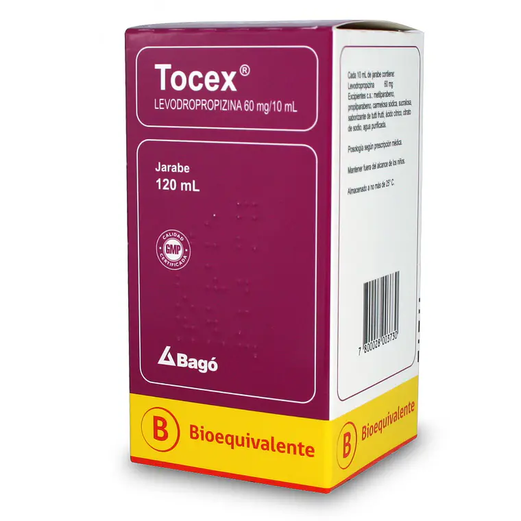Tocex (B) Levodropropizina 60 mg / 10 ml Jarabe 120 ml. 1