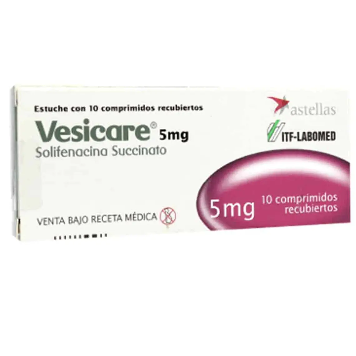 Vesicare 5 mg 10 Comprimidos recubiertos. 1