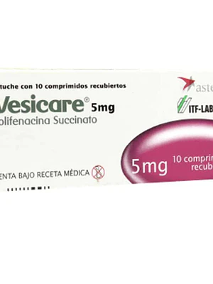 Vesicare 5 mg 10 Comprimidos recubiertos.