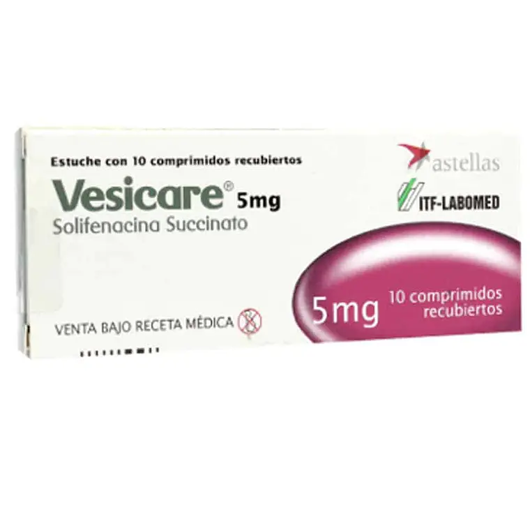 Vesicare 5 mg 10 Comprimidos recubiertos. 1