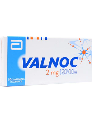 Valnoc Eszopiclona 2 mg 30 Comprimidos recubiertos.