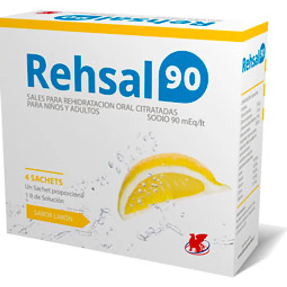 Rehsal 90 Sales Re-hidratantes 4 Sachets sabor limón. 1