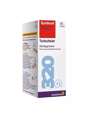 Symbicort Turbuhaler 320/9,0 mcg Inhalador 60 Dosis.