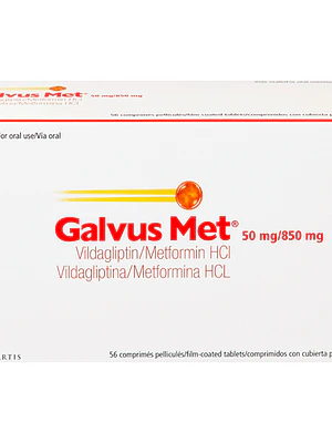 Galvus Met 50 mg / 850 mg 56 Comprimidos .