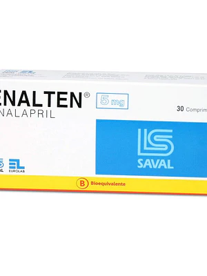 Enalten (B) Enalapril 5 mg 30 Comprimidos.