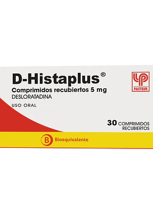 D-Histaplus (B) Desloratadina 5 mg 30 Comprimidos.