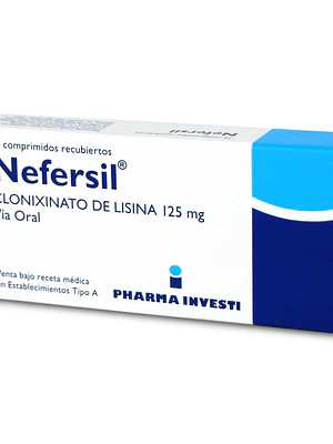 Nefersil 125 mg 10 Comprimidos recubiertos.