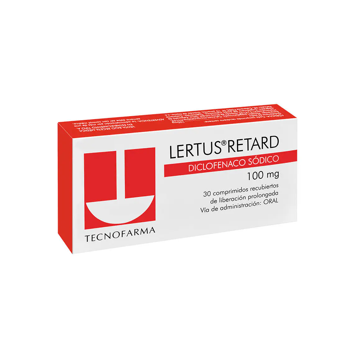 Lertus Retard Diclofenaco 100 mg 30 Comprimidos. 1