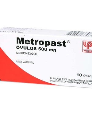 Metropast Metronidazol 500 mg  10 Óvulos.