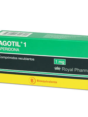Dagotil (B) Risperidona 1 mg 30 Comprimidos recubiertos.