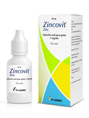 Zincovit ZInc Solución oral gotas 5 mg/ ml 30 ml.