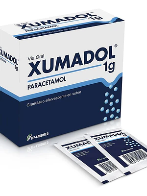 Xumadol Paracetamol 1 g 20 Sobres efervescentes.