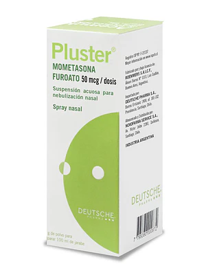 Pluster Mometasona 50 mcg Nebulizador nasal 120 Dosis.