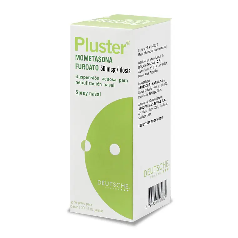 Pluster Mometasona 50 mcg Nebulizador nasal 120 Dosis. 1