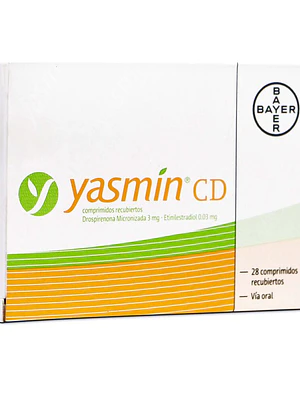 Yasmín CD Drosperinona, Etinilestradiol 28 Comprimidos.