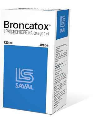 Broncatox Levodropropizina 60 mg /10 ml Jarabe 120 ml.