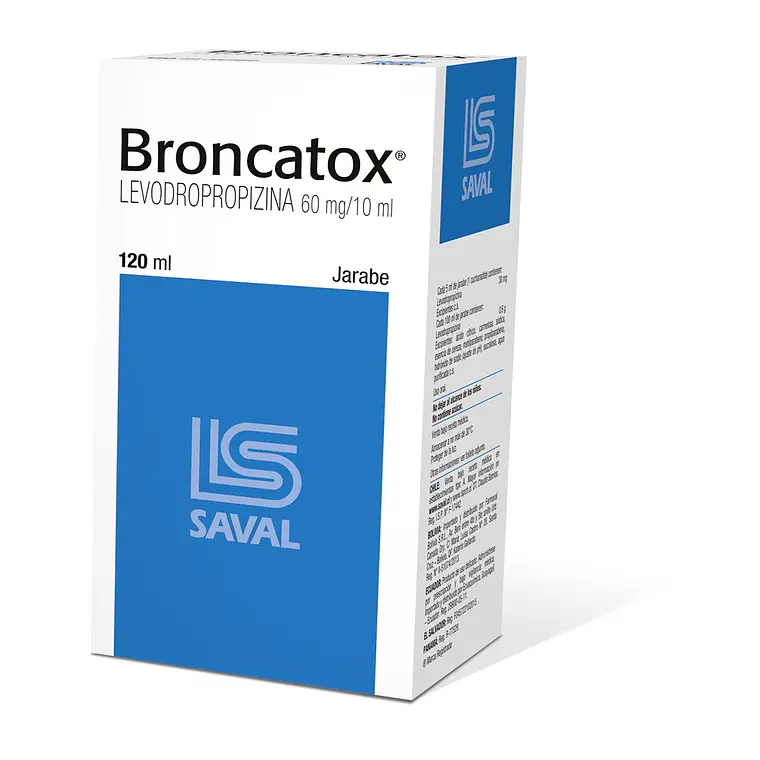 Broncatox Levodropropizina 60 mg /10 ml Jarabe 120 ml. 1