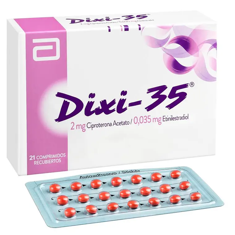 Dixi-35 Ciproterona, Etinilestradiol 21 Comprimidos. 1
