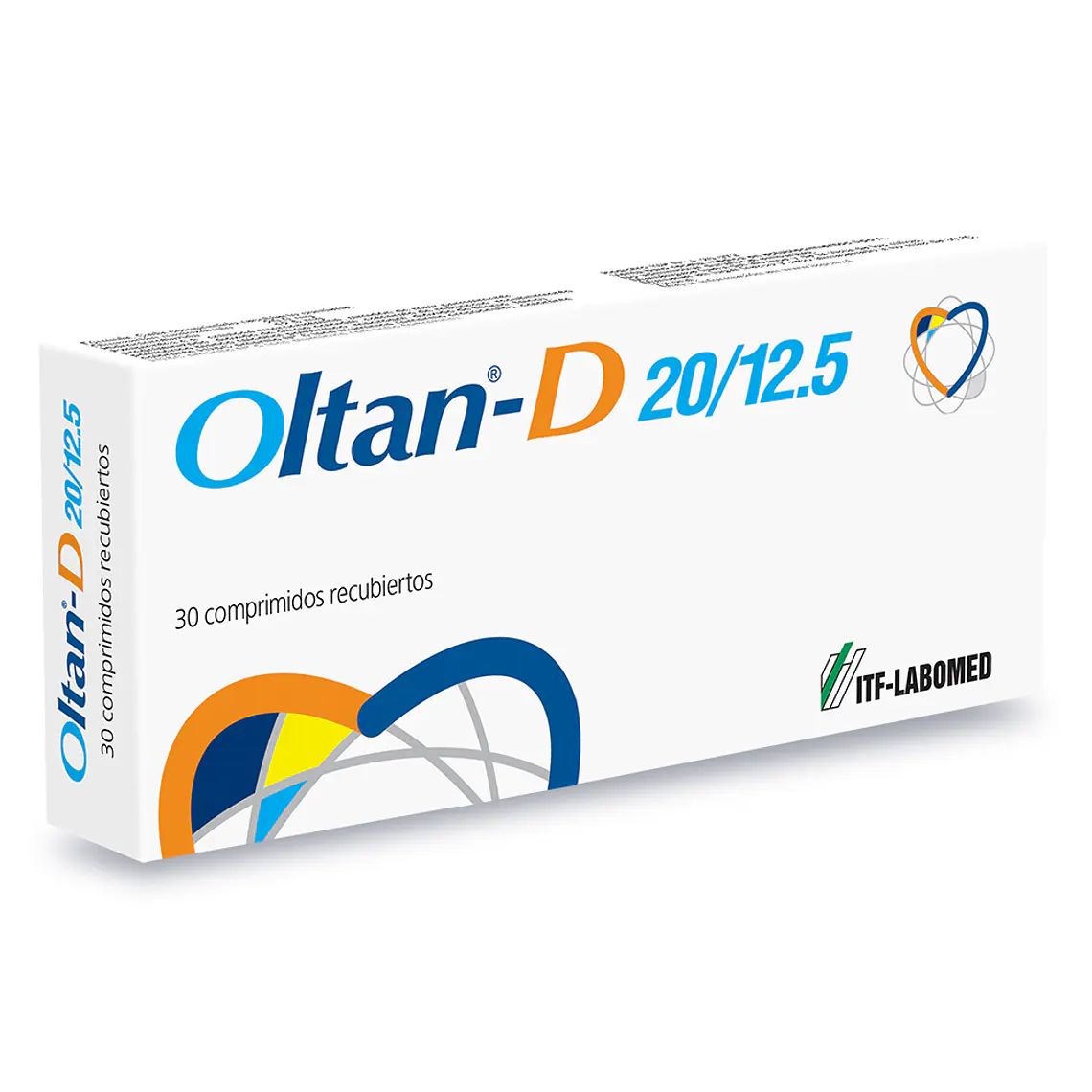 Oltan-D Olmesartán, Hidroclorotiazida 20/12,5 mg 30 Comprimidos. 1