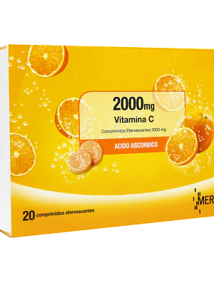 Cebión Vitamina C 2000 mg 20 Comprimidos efervescentes.