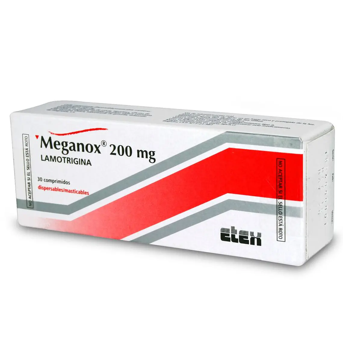 Meganox Lamotrigina 200 mg 30 Comprimidos. 1