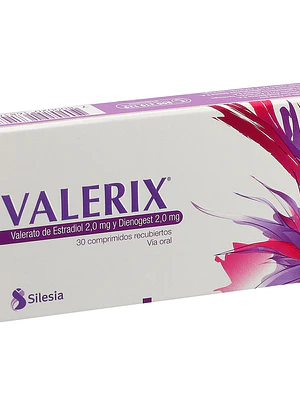 Valerix  Estradiol, Dienogest 30 Comprimidos recubiertos.