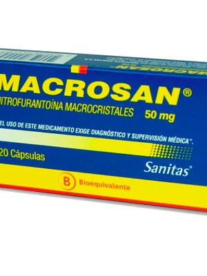 Macrosan (B) Nitrofurantoína 50 mg 20 Cápsulas.