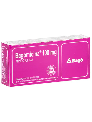 Bagomicina Minociclina 100 mg 15 Comprimidos.