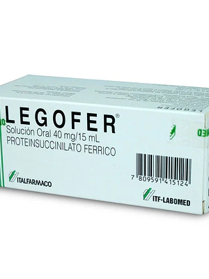 Legofer Proteinsuccinilato 40 mg / 15 ml Solución oral 10 frascos.