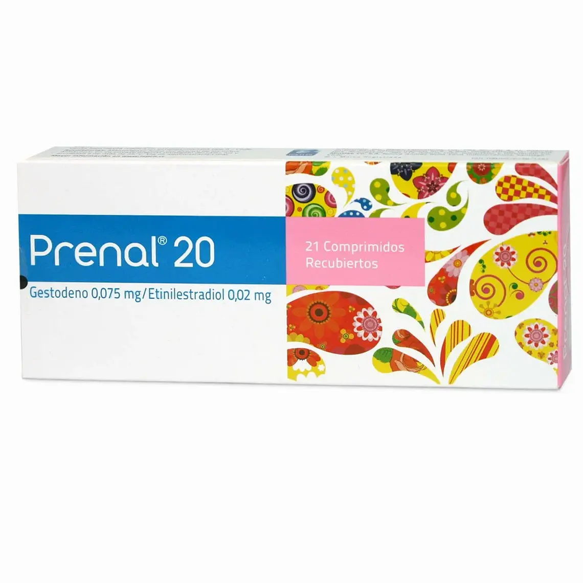 Prenal 20 Gestodeno, Etinilestradiol 21 Comprimidos recubiertos. 1