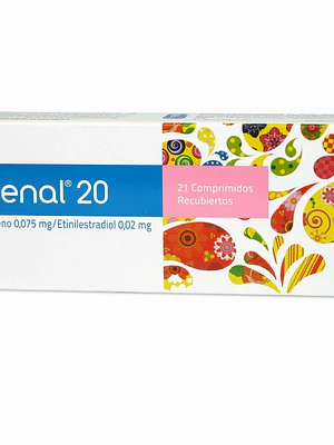 Prenal 20 Gestodeno, Etinilestradiol 21 Comprimidos recubiertos.