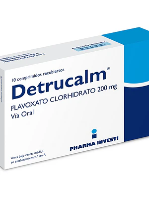 Detrucalm  Flavoxato 200 mg 10 Comprimidos.