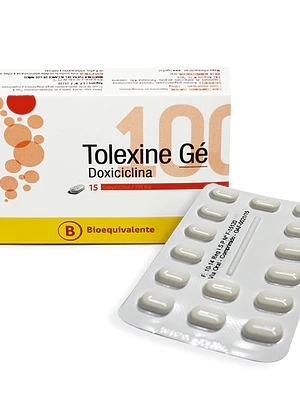 Tolexine Gé (B) Doxiciclina 100 mg 15 Comprimidos.