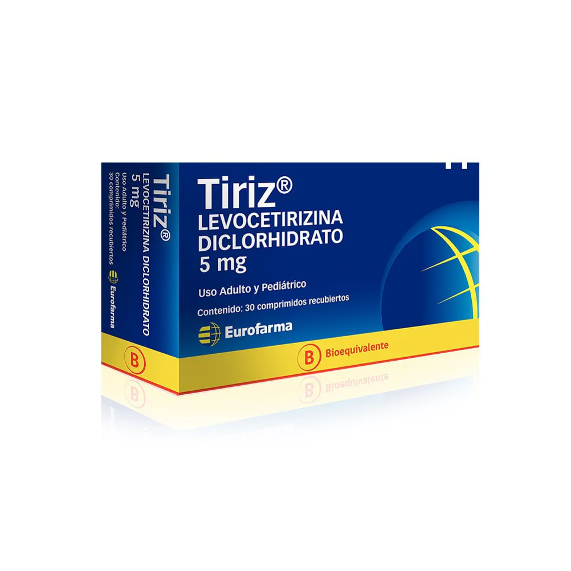 Tiriz (B) Levocetirizina 5 mg 30 Comprimidos. 1