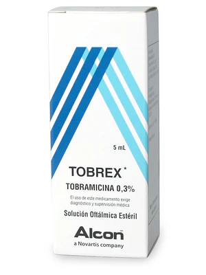 Tobrex Tobramicina 0,3% Solución oftálmica 5 ml.