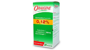 Enjuague bucal Oralgene 0,12% Colutorio antiséptico 500 ml.