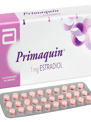 Primaquin Estradiol 1 mg 30 Comprimidos recubiertos.