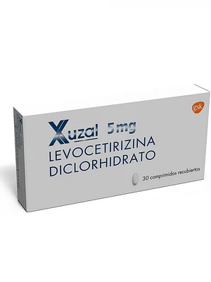 Xuzal (B) Levocetirizina 5 mg 30 Comprimidos recubiertos.